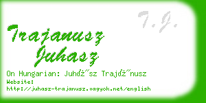 trajanusz juhasz business card